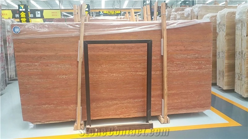 Iran Red Travertine for Interial and Exterial Wall and Floor Covering