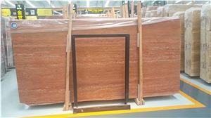 Iran Red Travertine for Interial and Exterial Wall and Floor Covering