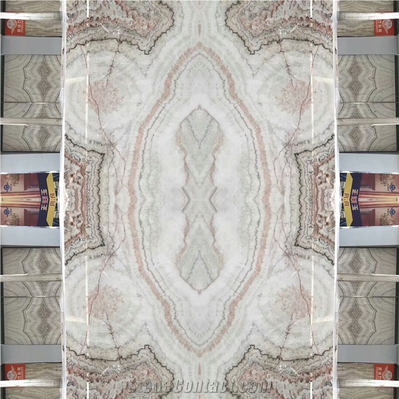 Spider Jade Onyx Book Matched for Wall and Floor Covering