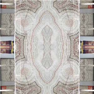Spider Jade Onyx Book Matched for Wall and Floor Covering