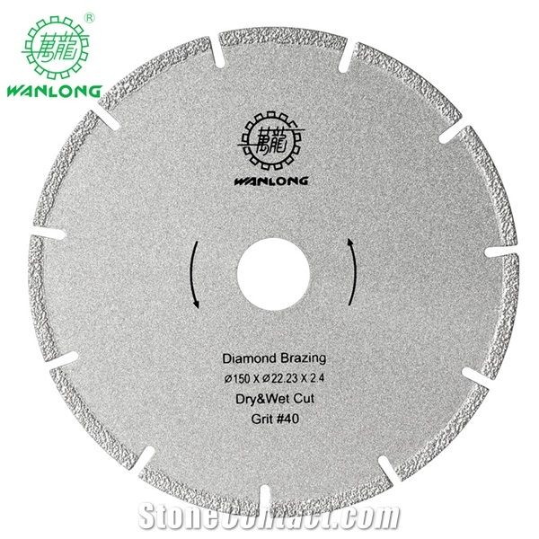Vacuum Brazed Wet Diamond Cutting Blades for Marble Stone