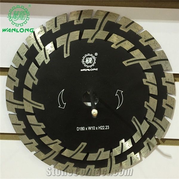 Wanlong Segmented Dry Cutting Saw Blades for Marble Granite Cutting
