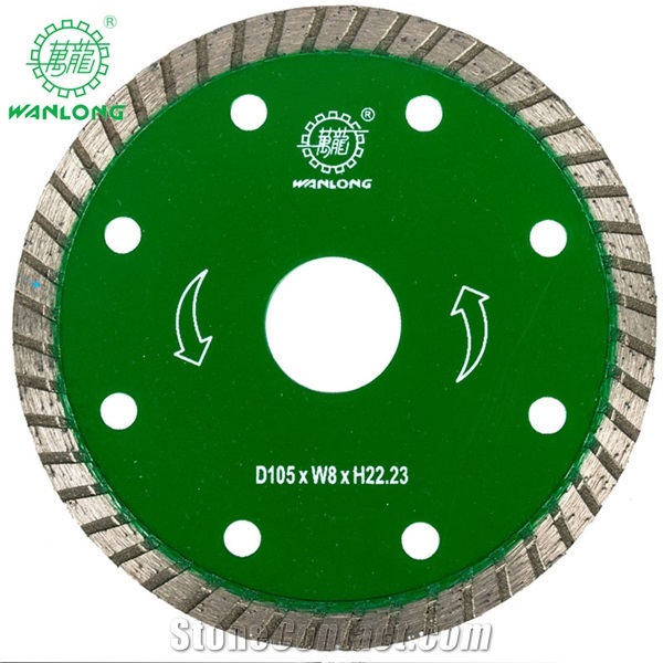 Wanlong Turbo Diamond Cutting Saw Blades for Granite Marble Cutting