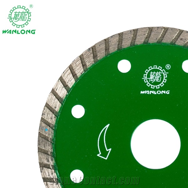 Wanlong Turbo Diamond Cutting Saw Blades for Granite Marble Cutting