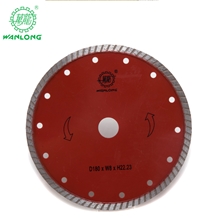 Wanlong Turbo Diamond Cutting Saw Blades for Granite Marble Cutting