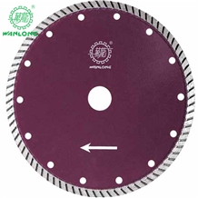 Wanlong Turbo Diamond Cutting Saw Blades for Granite Marble Cutting