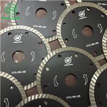 Wanlong Turbo Diamond Cutting Saw Blades for Granite Marble Cutting
