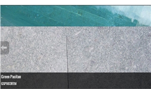 Green Pacitan Tuff Stone Machine Cut Pool Deck Coping