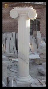 Danba White Marble Columns,Pillar, Roman Columns