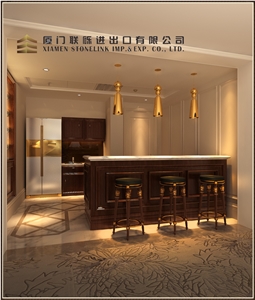 White Marble/Calacatta Bar Top/Reception Desk