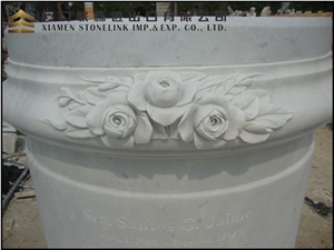 White Marble Roman Carving Column Base Pillar Base