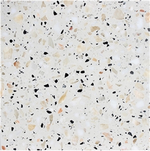 Beige Terrazzo - Colored Snow Terrazzo Floor Tile