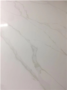Calacatta White Quartz Slabs, Tiles for Countertops