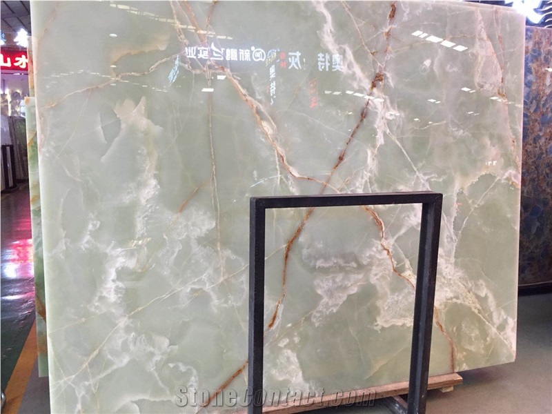 Iran Green Onyx Slabs & Tiles