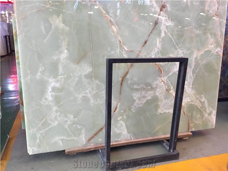 Iran Green Onyx Slabs & Tiles
