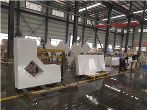 Super & Pure White Quartz Slabs Tiles for Countertop