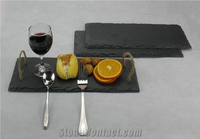 Natural Heart Shape Slate Cheese Cutting Board
