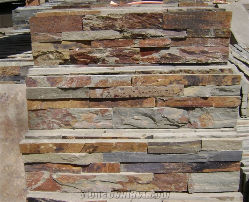 Rusty Slate Wall Cladding Decoration Culture Stone