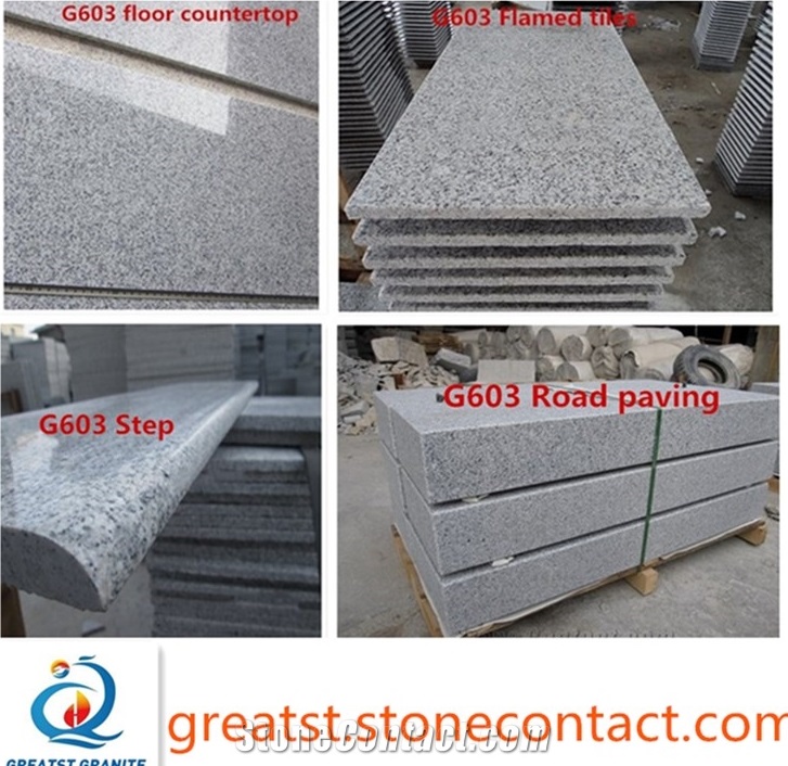 Factory Supply Polished Gray Granite G603 Steps