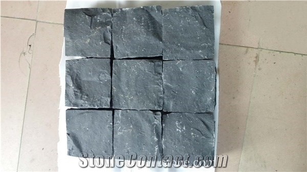 Zhangpu Black Basalt Paver Tile Cube Stone