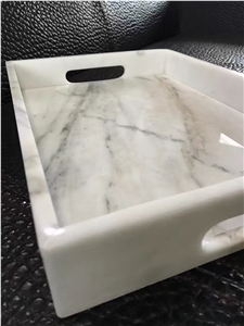 Calacatta Amber Marble Tray
