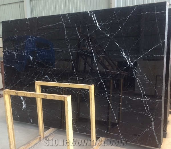 Black Nero Marquina Marble Slabs