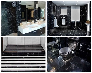 Black Nero Marquina Marble Slabs