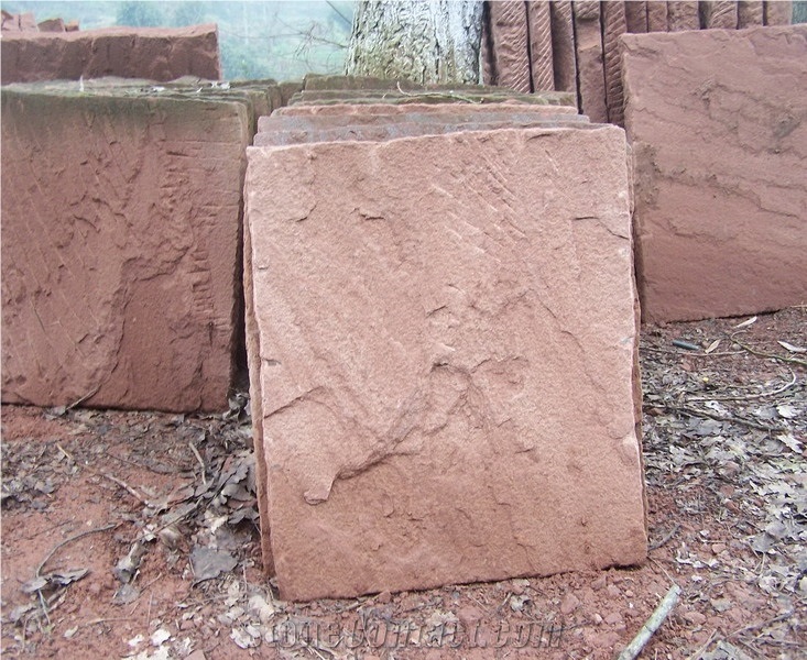 China Red Color Wall Decorative Stone Mushroom