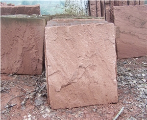 China Red Color Wall Decorative Stone Mushroom