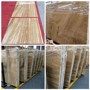 Royal Wood Grain Yellow Marble Slabs