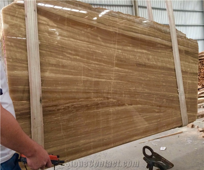 Royal Wood Grain Yellow Marble Slabs