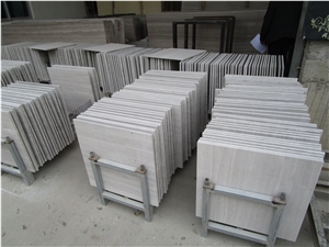 White Wooden Marble Floor Tiles
