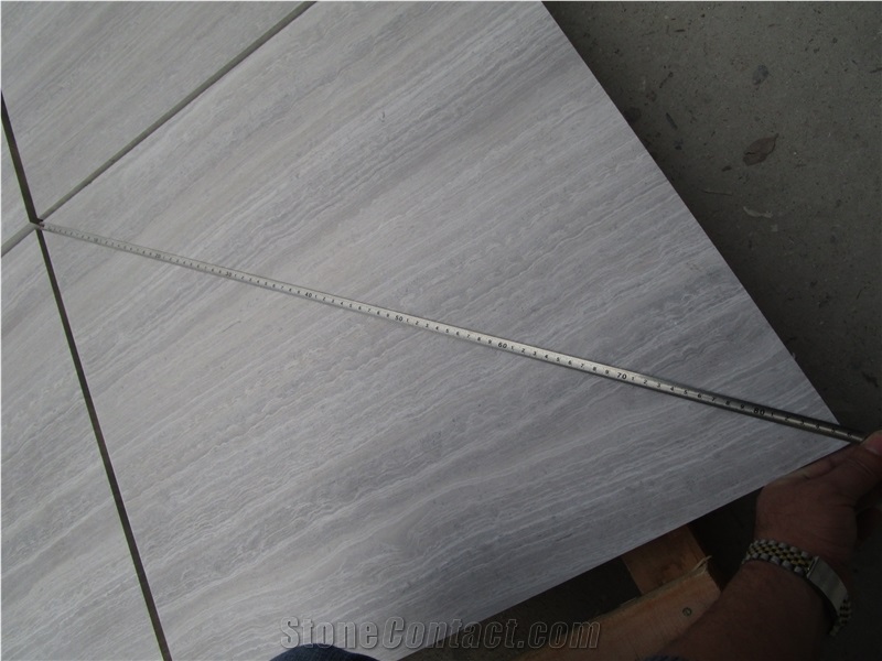White Wooden Marble Floor Tiles