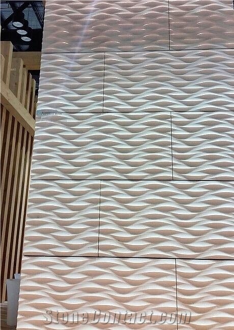 Marble 3d Cnc Wall Panel,Sculpture Stone Tile
