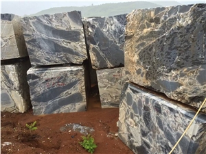 Royal Blue Marble Slab,Cloud Blue Black Marble