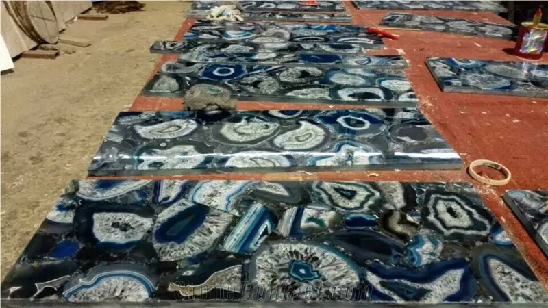Semiprecious Gemstone Slab,Luxury Agate Stone Tile