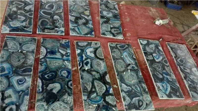 Semiprecious Gemstone Slab,Luxury Agate Stone Tile