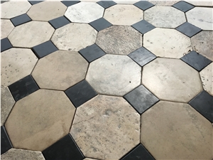 Antique French Cabochon Pierre De Bourgogne Flooring