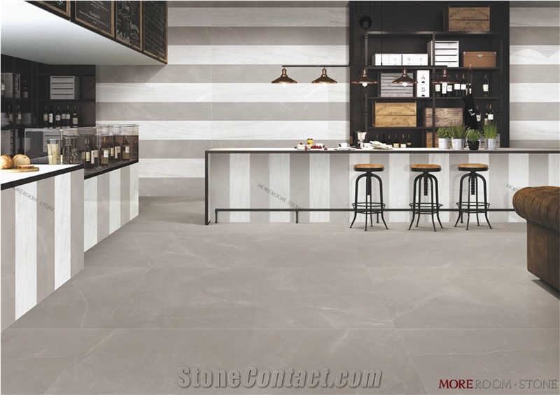 Commercial Floor Light Beige Marble Porcelain Slab