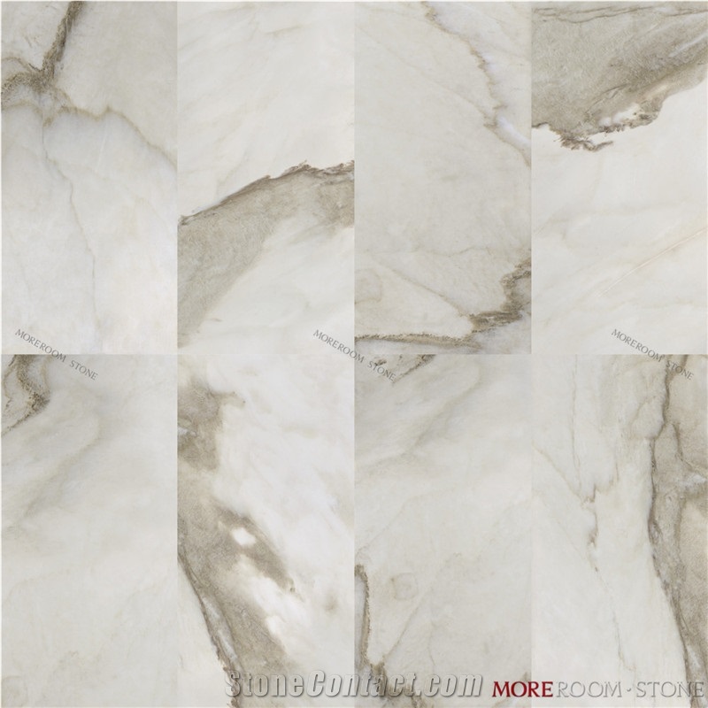 Large Size White Calacatta Marble Porcelain Slab