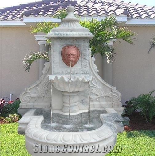 Lions Head Wall Fountain