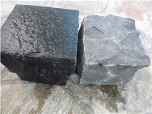 Black Basalt Blocks Cobbles Cobblestone Cube Stone