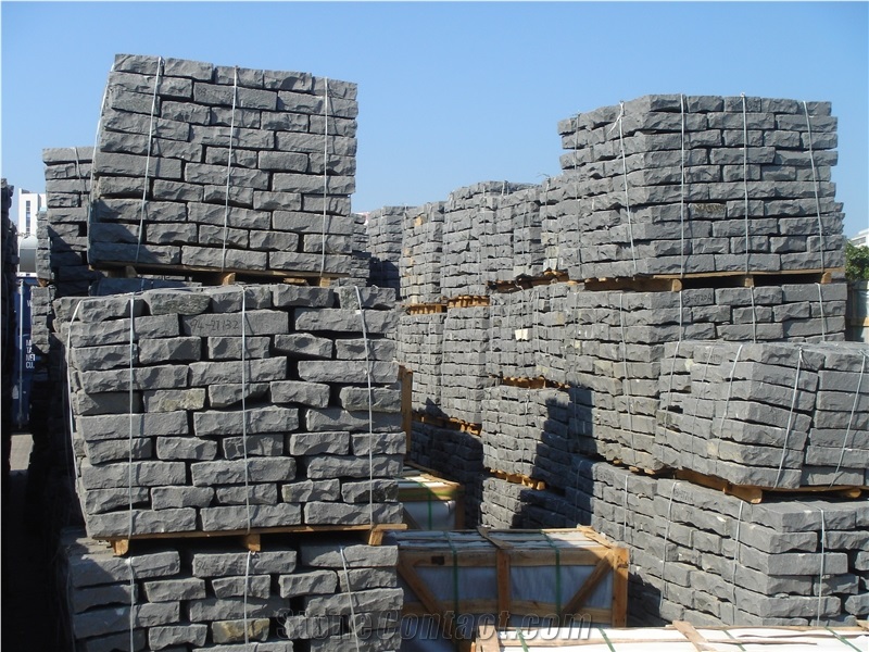 Black Basalt Blocks Cobbles Cobblestone Cube Stone