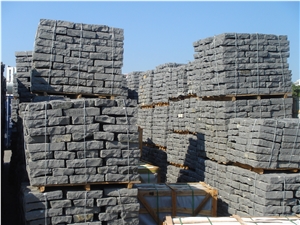 Black Basalt Blocks Cobbles Cobblestone Cube Stone