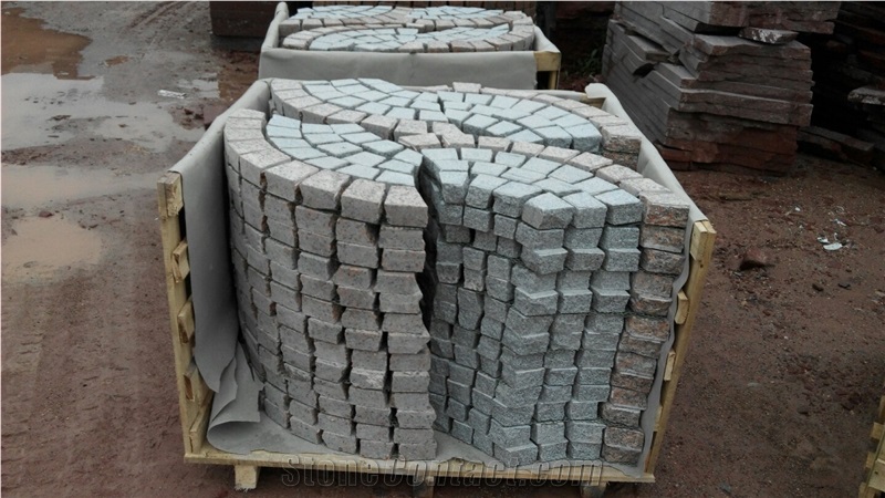 G603 Granite Cobble Pavers Cobblestone Pavement