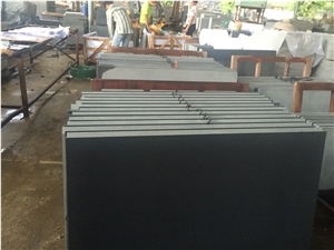Hainan Black Basalt Honed Tiles Flooring Walling