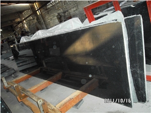 Pasko Black Granite Slab Tile for Kitchen
