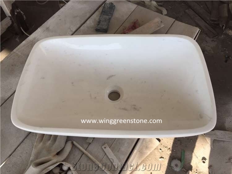 Aristone Marble Sink, Bathroom Sinks Stone Basin