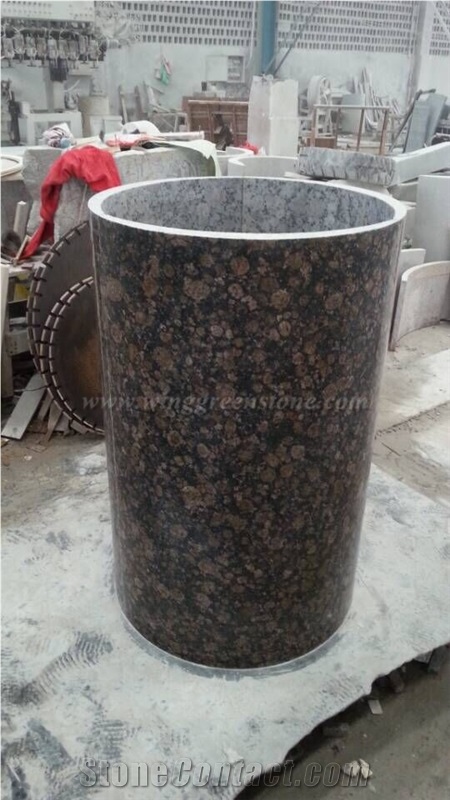 Baltic Brown Granite Hollow Column,