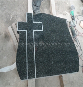 Beida Green Granite Poland Tombstone, Monument